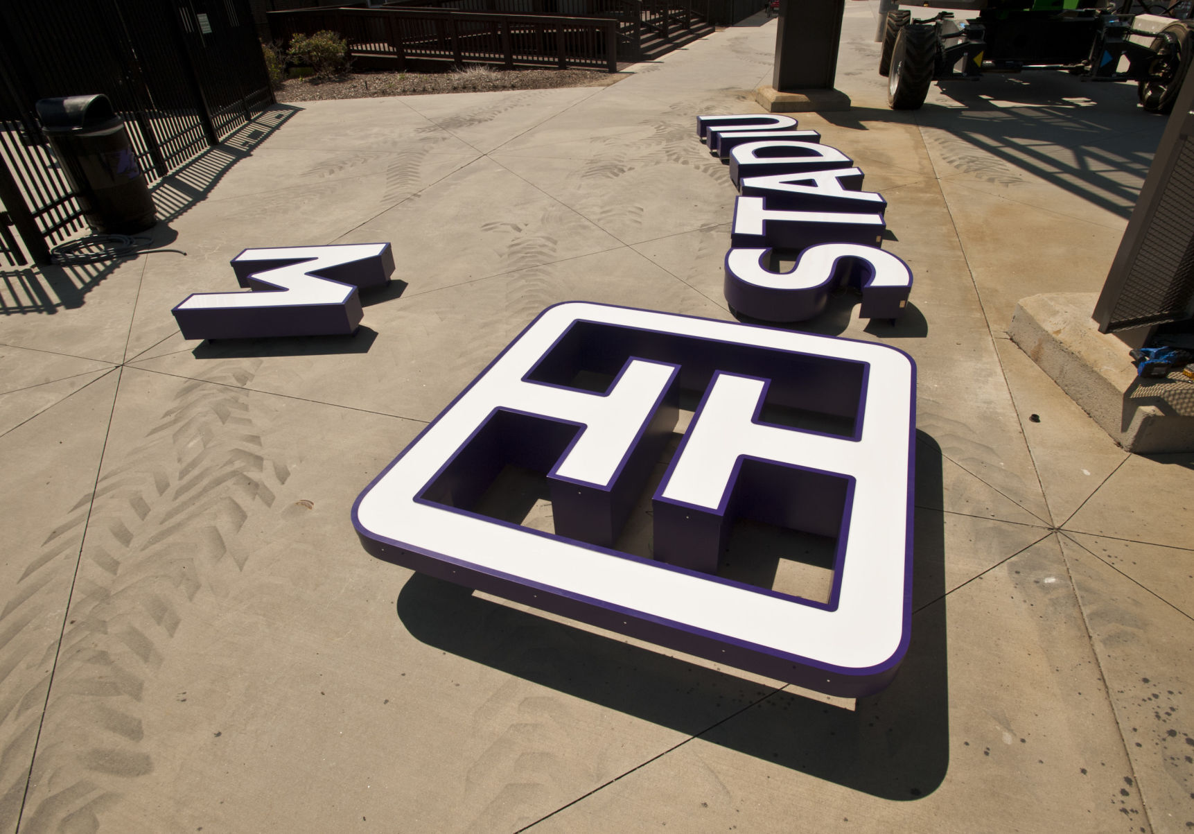 Truist Stadium sign installation